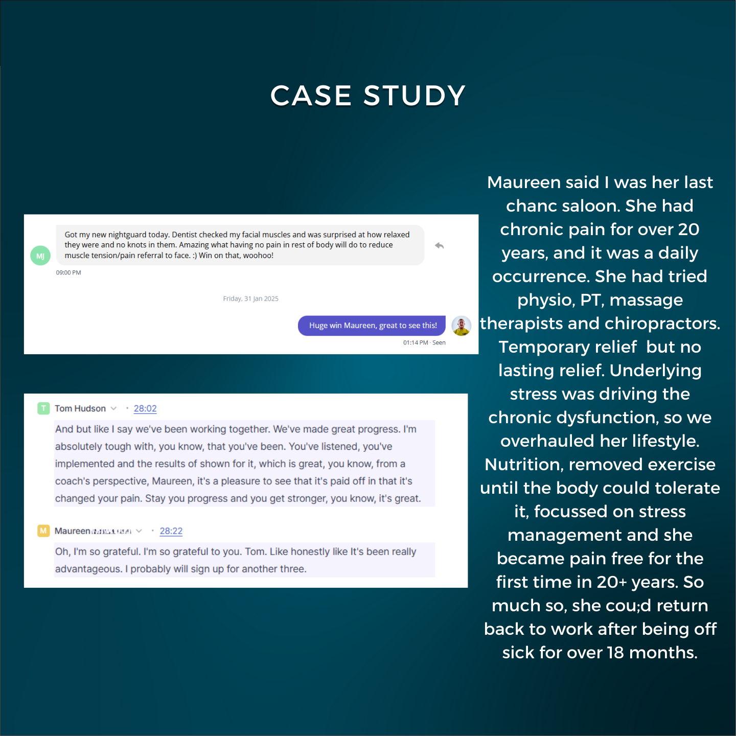 Client testimonials